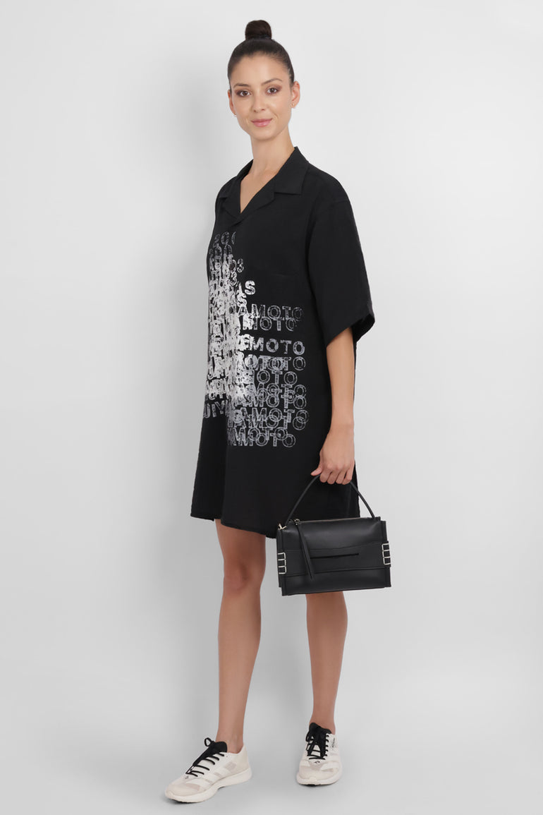 Y-3 RYW Graphic Long Shirt | Black