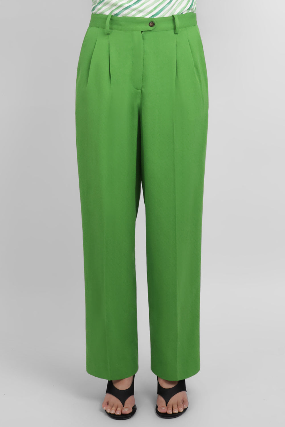 ROSIE ASSOULIN RTW Sporty Wide Leg Pant | Green