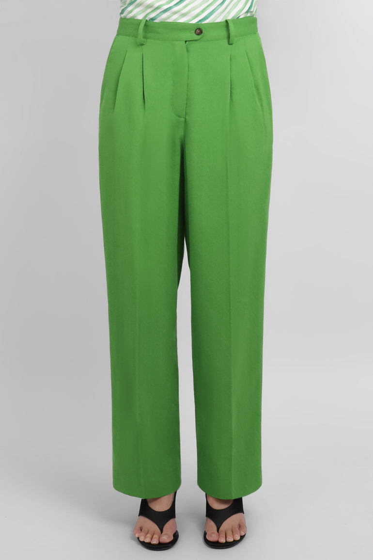 ROSIE ASSOULIN RTW Sporty Wide Leg Pant | Green