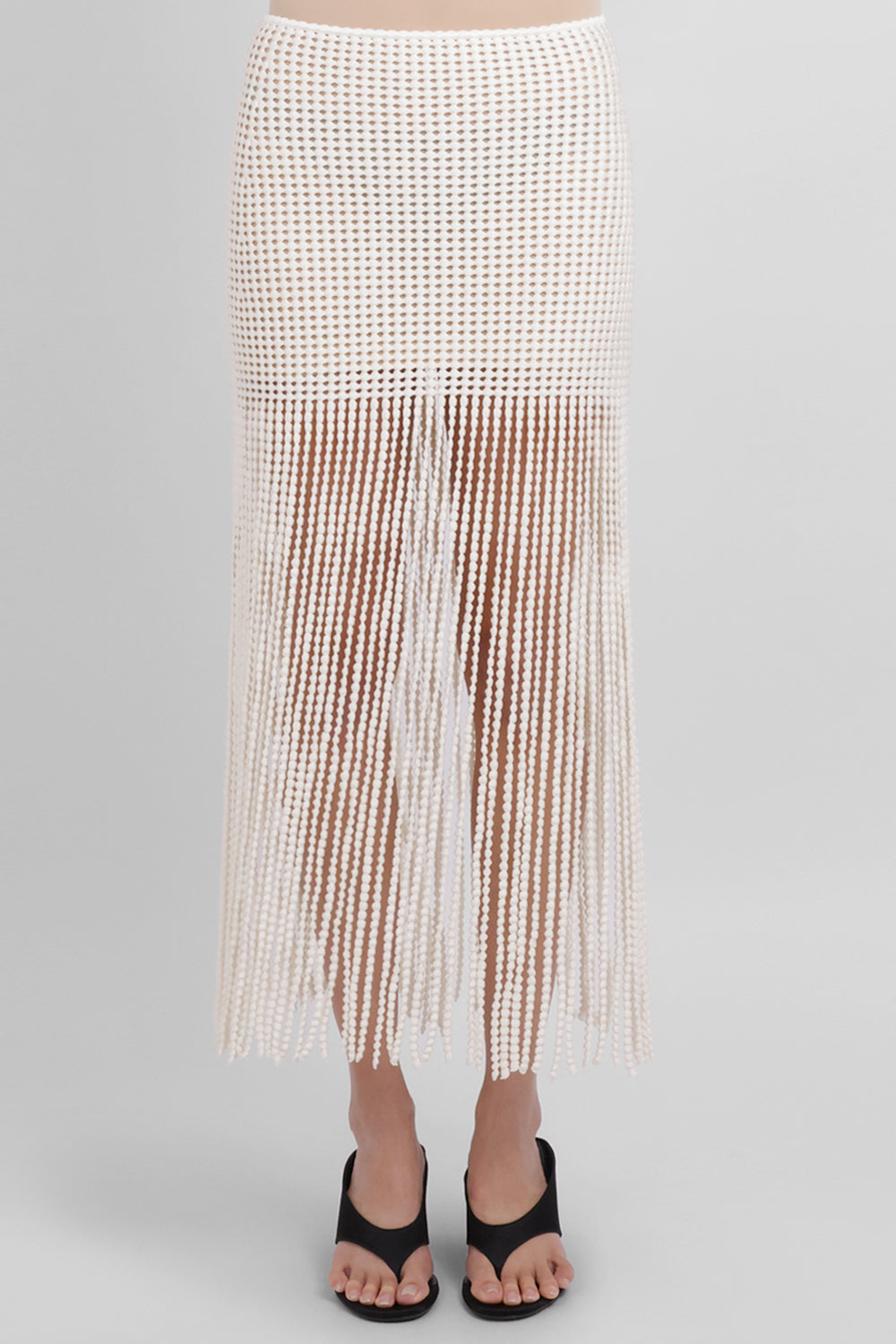 JW ANDERSON RTW Cable Cami Singlet Top | Ivory