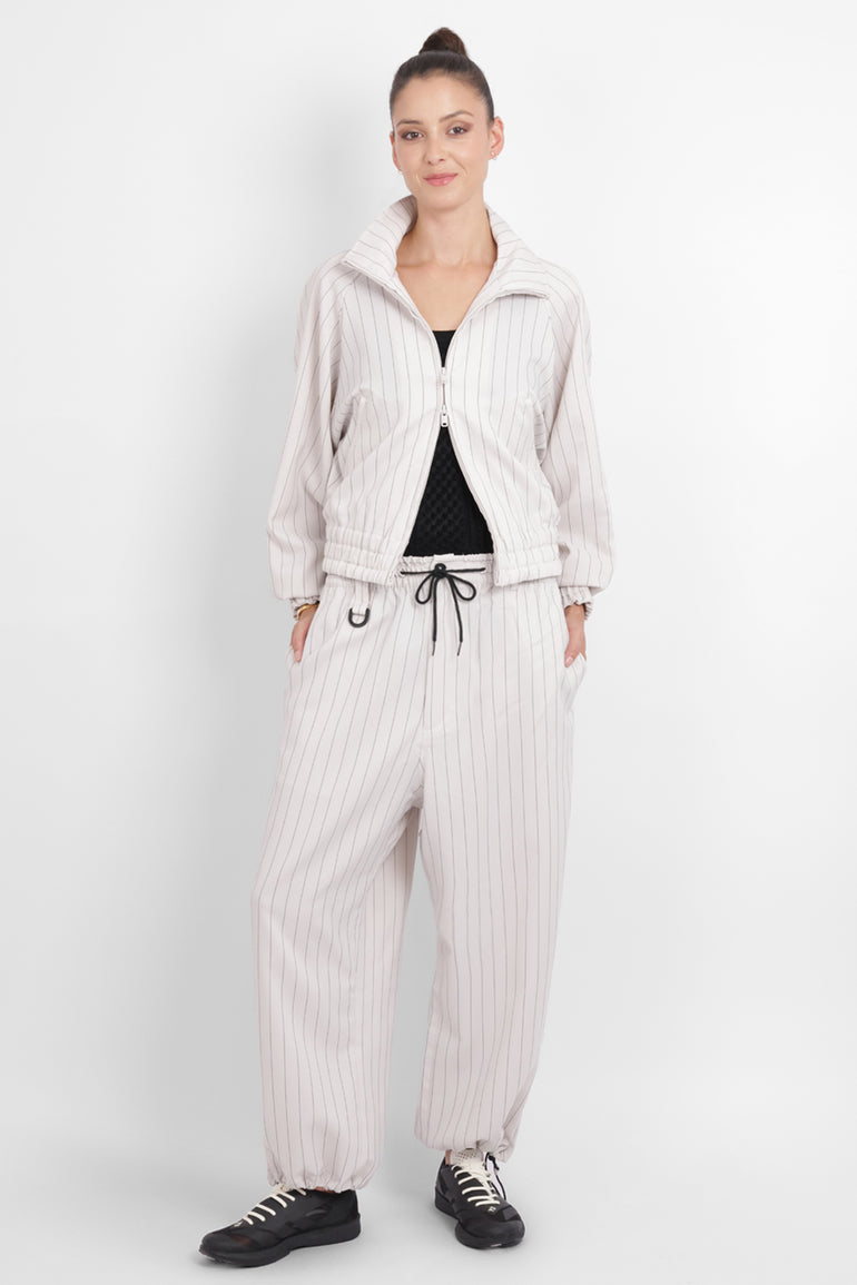 Y-3 RYW Pinstripe Sport Uniform Blouson Jacket | Chapea