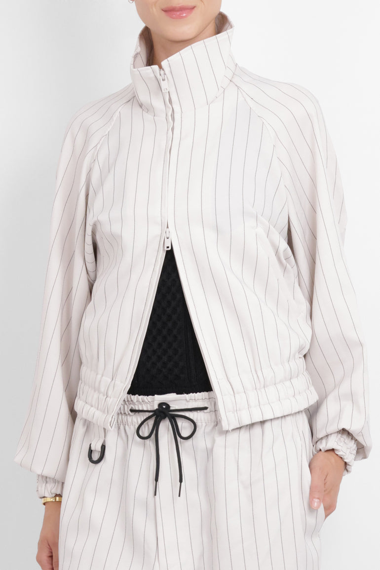 Y-3 RYW Pinstripe Sport Uniform Blouson Jacket | Chapea