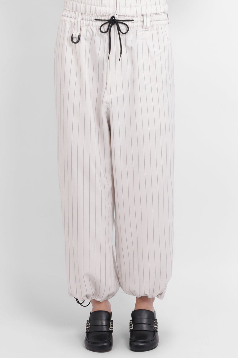 Y-3 RYW Pinstripe Sport Uniform Wide-Leg Trouser | Chapea