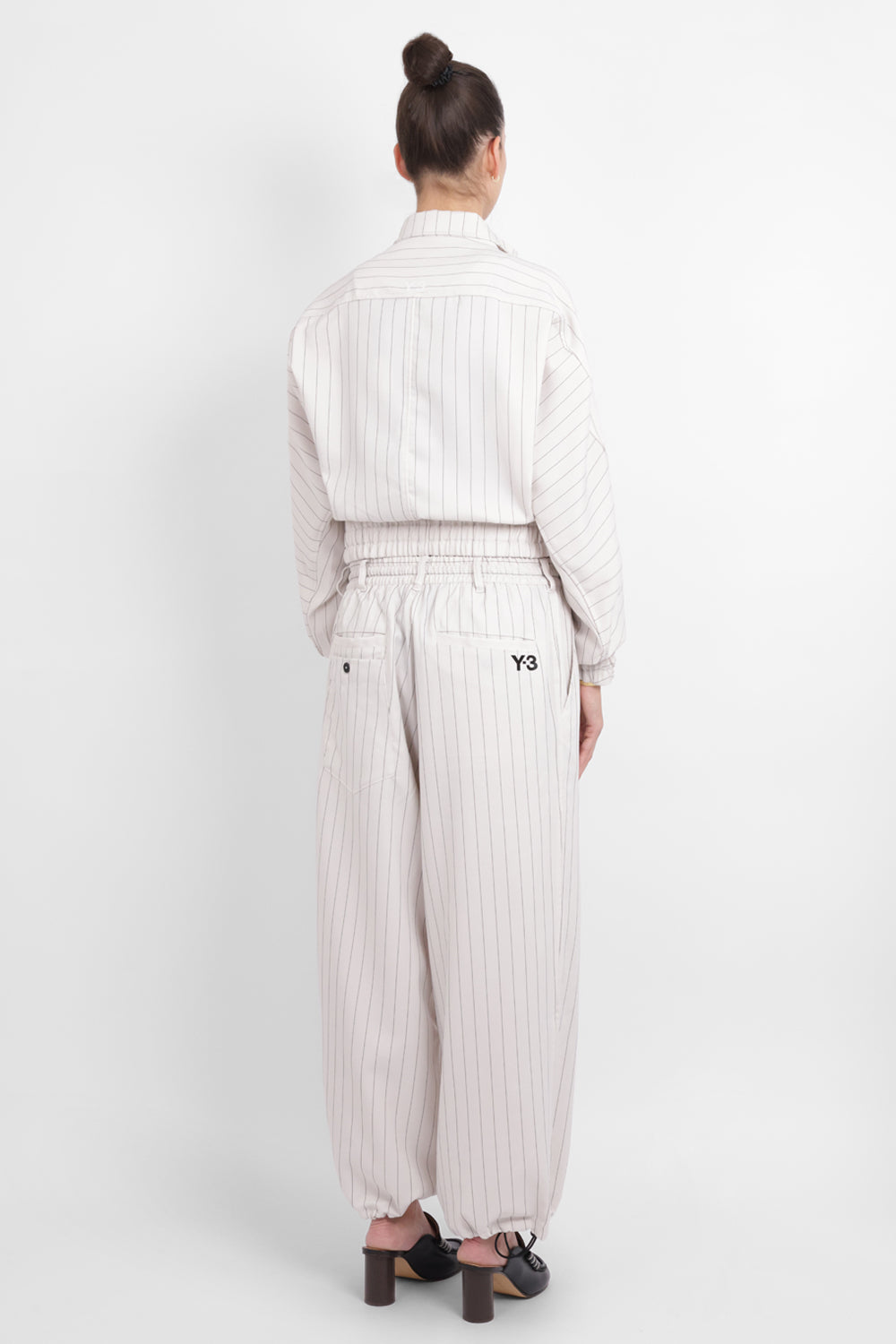 Y-3 RYW Pinstripe Sport Uniform Blouson Jacket | Chapea