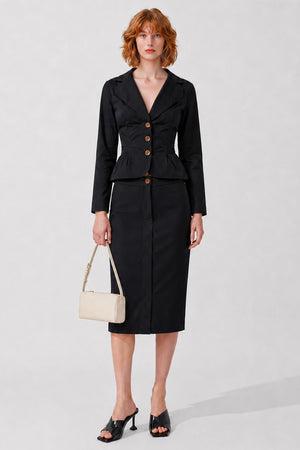 VIVIENNE WESTWOOD RTW Drunken Asymmetric Jacket | Black
