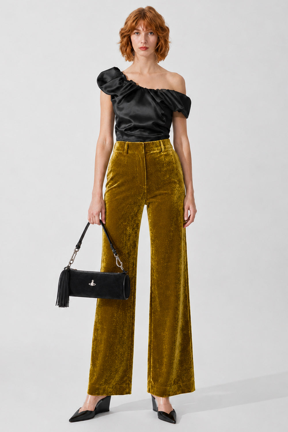 VIVIENNE WESTWOOD RTW Ginnie Adjustable Silky Top | Black