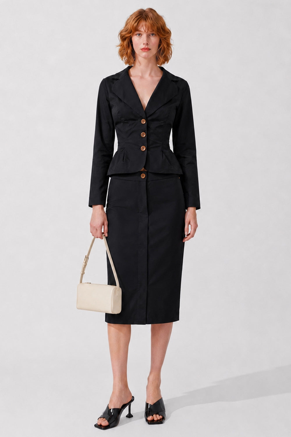 VIVIENNE WESTWOOD RTW Drunken Asymmetric Jacket | Black