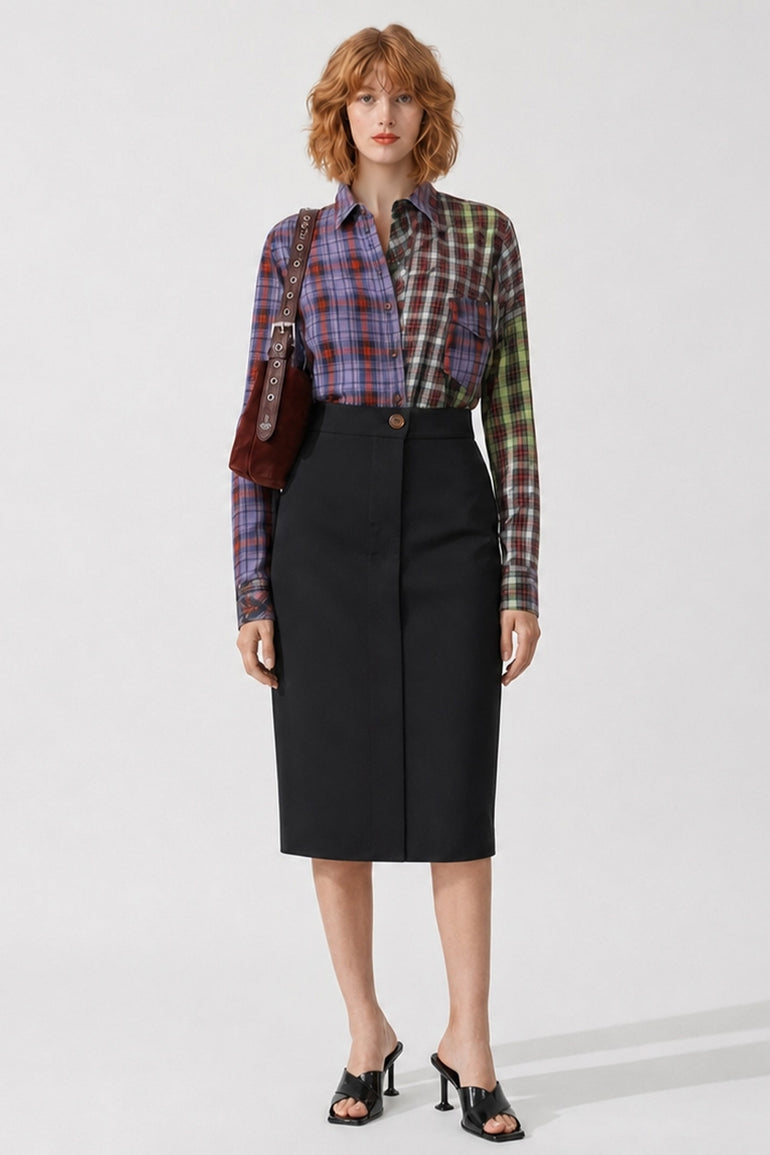 VIVIENNE WESTWOOD RTW Chaos Oversized Check Shirt | Red/Multi