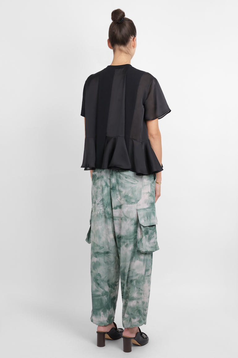 Y-3 RYW Utility All-Over Print Pant | Green/Multicolour