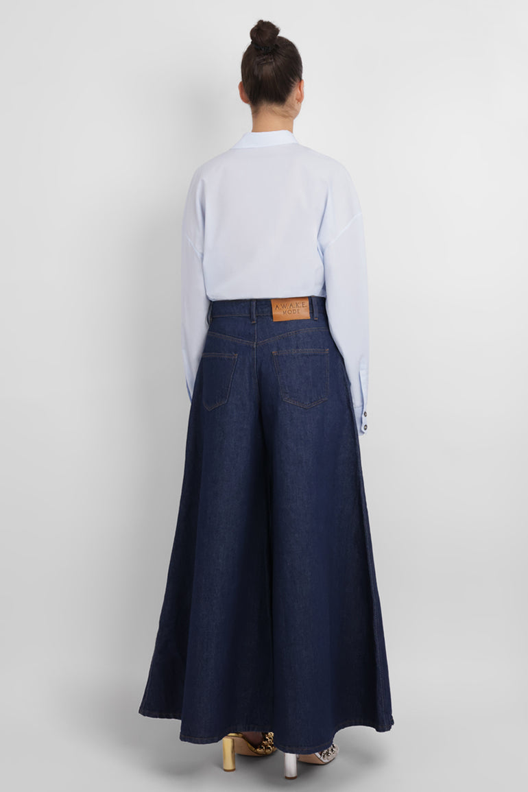 AWAKE MODE RYW Super Wide Leg Mirror Jean | Indigo Rinse Wash