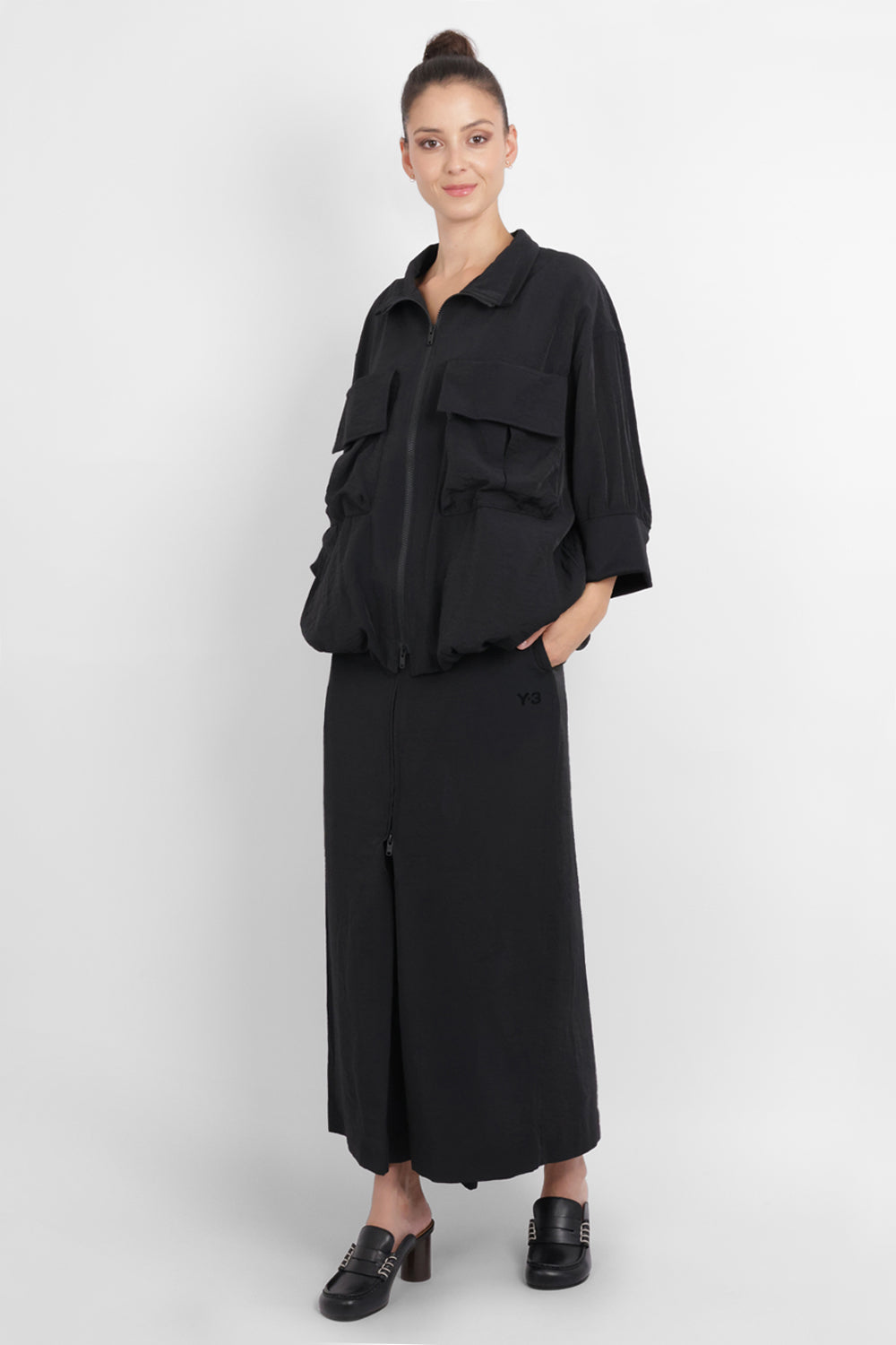 Y-3 RYW Short Sleeve Track Top | Black