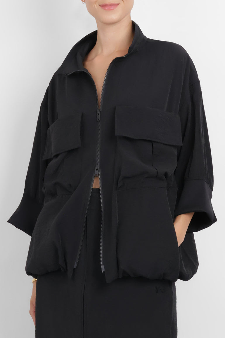 Y-3 RYW Short Sleeve Track Top | Black