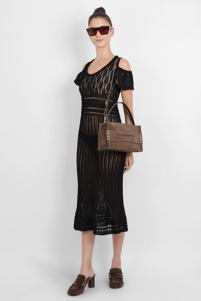 JW ANDERSON BAGS BROWN / BROWN Suede Loafer Bag | Brown