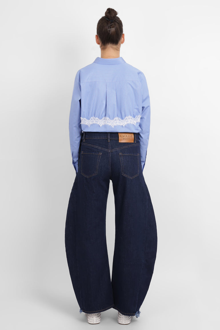 AWAKE MODE RYW Mirror Side Insert Jean | Indigo Rinse Wash