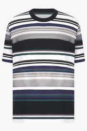 SACAI RTW Stripe Cotton Jersey T-Shirt