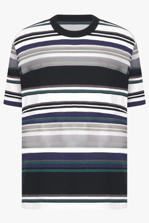 SACAI RTW Stripe Cotton Jersey T-Shirt