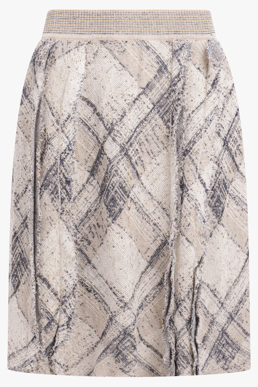 VIVIENNE WESTWOOD RTW Broken Tartan Skirt | Gold/Multi