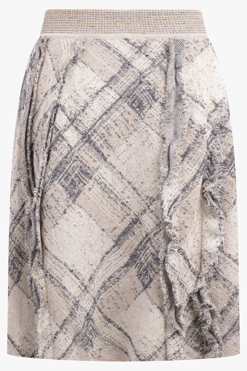 VIVIENNE WESTWOOD RTW Broken Tartan Skirt | Gold/Multi