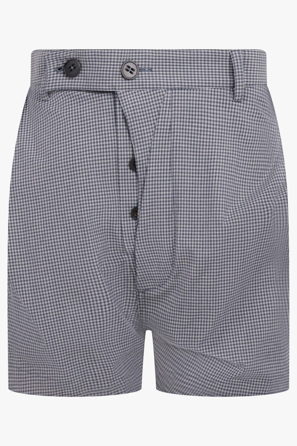 VIVIENNE WESTWOOD RTW Drunken Shorts | Gingham Grey