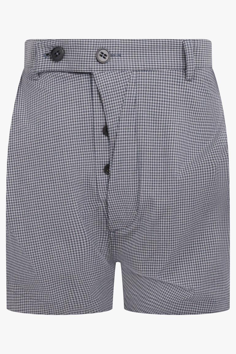 VIVIENNE WESTWOOD RTW Drunken Shorts | Gingham Grey