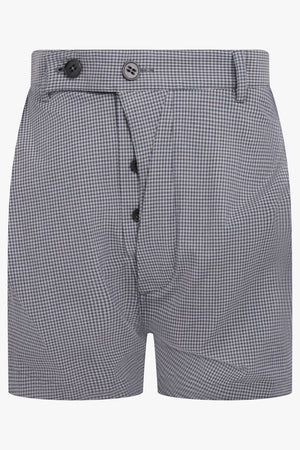 VIVIENNE WESTWOOD RTW Drunken Shorts | Gingham Grey