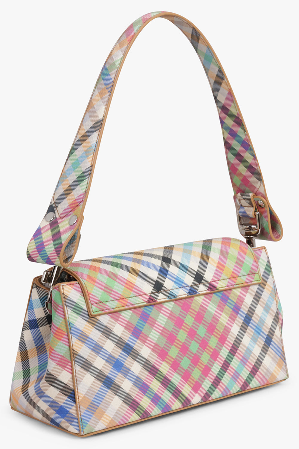 VIVIENNE WESTWOOD BAGS MULTI / Multi Heather Check Hazel Medium Handbag | Multi