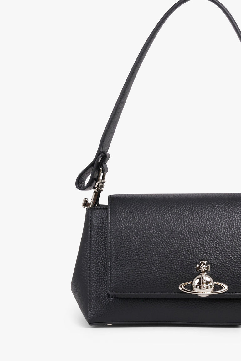 VIVIENNE WESTWOOD BAGS BLACK / Black Hazel Medium Handbag | Black