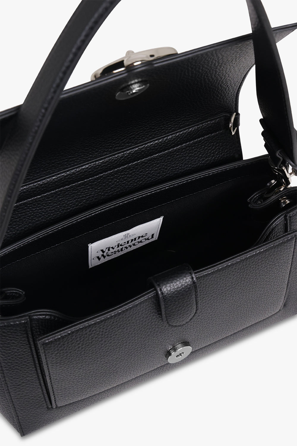 VIVIENNE WESTWOOD BAGS BLACK / Black Hazel Medium Handbag | Black