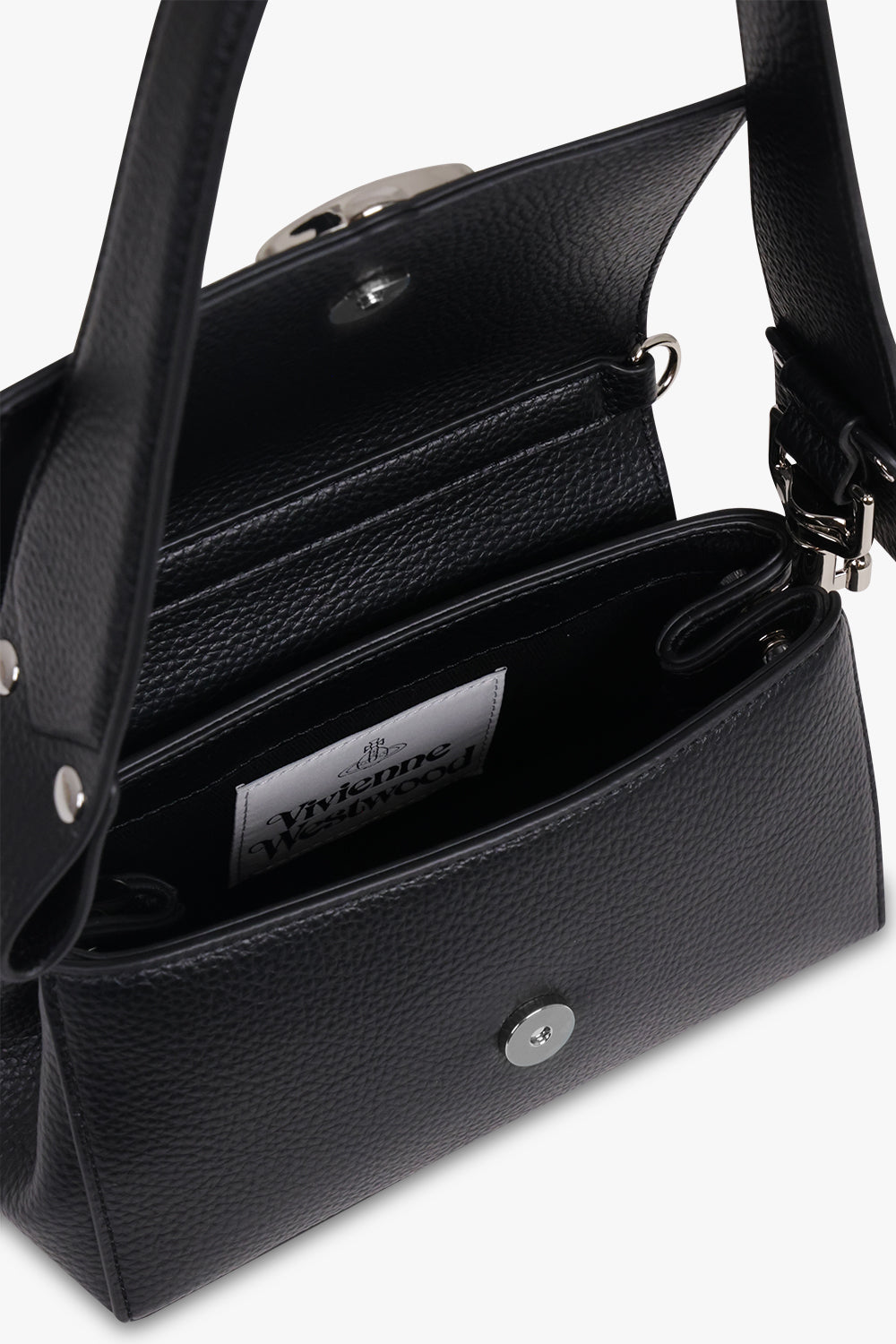 VIVIENNE WESTWOOD BAGS BLACK / Black Hazel Small Handbag | Black