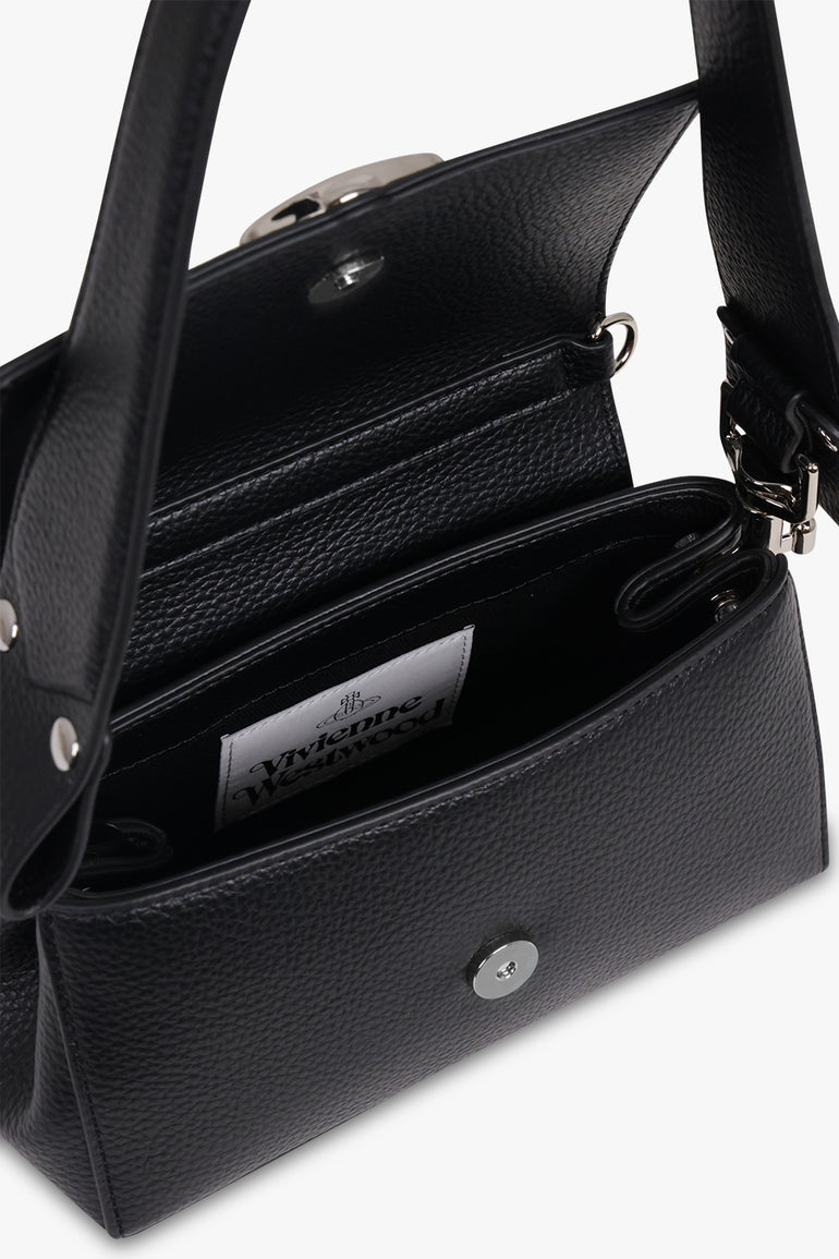 VIVIENNE WESTWOOD BAGS BLACK / Black Hazel Small Handbag | Black