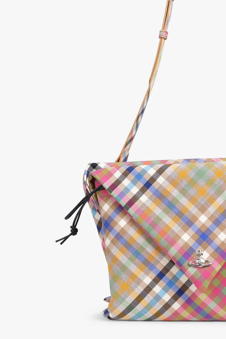 VIVIENNE WESTWOOD BAGS MULTI / Multi Heather Check Harlequin Evening Bag | Multi