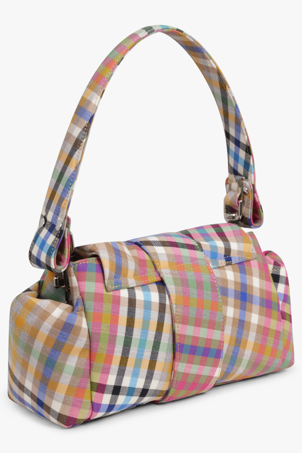 VIVIENNE WESTWOOD BAGS MULTI / Multi Heather Check Hazel Treasure Handbag | Multi