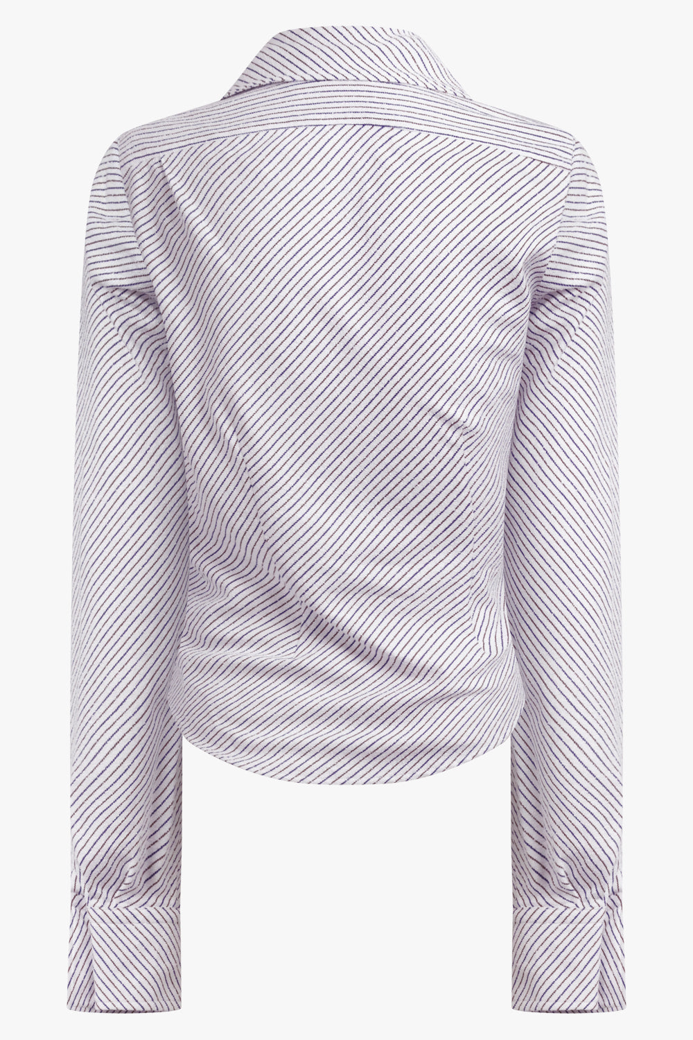 VIVIENNE WESTWOOD RTW Drunken Pinstripe Shirt | Blue/Brown Stripe