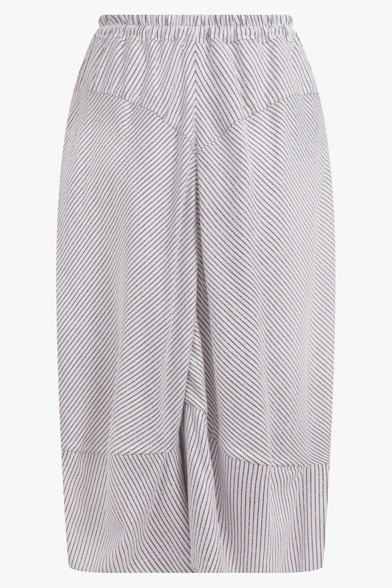 VIVIENNE WESTWOOD RTW Aerodrome Skirt | Blue/Brown Stripe