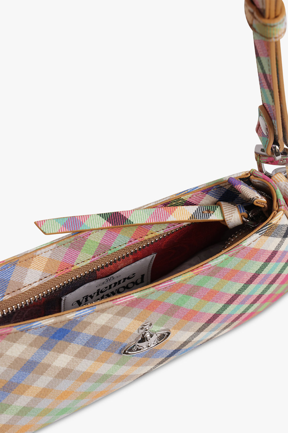 VIVIENNE WESTWOOD BAGS MULTI / Multi Heather Check Tasha Shoulder Bag | Multi