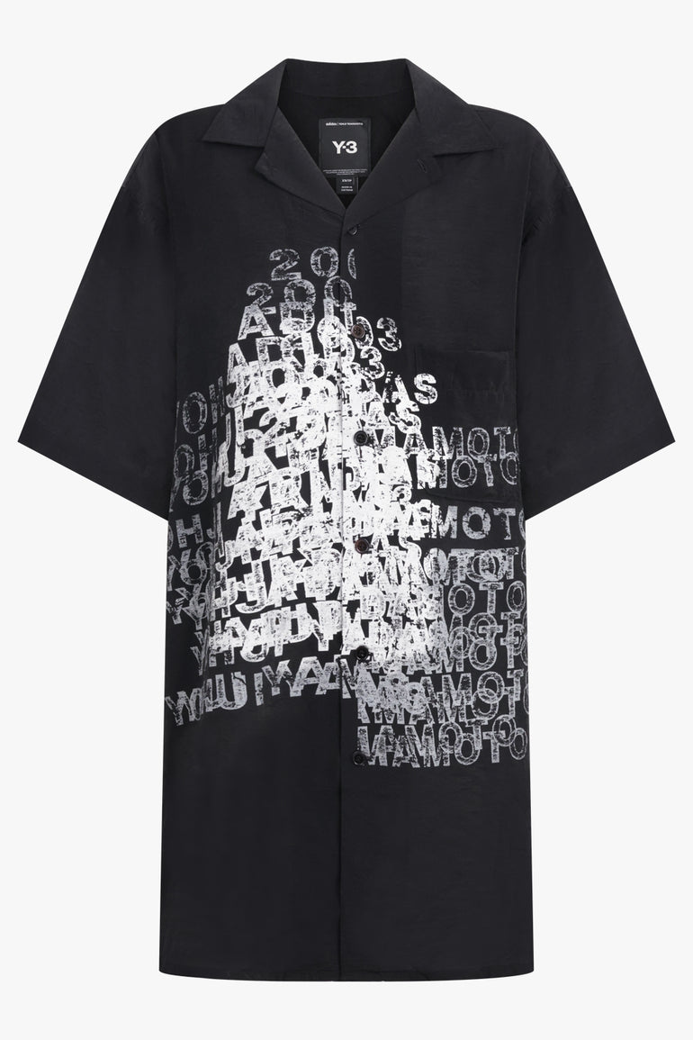 Y-3 RYW Graphic Long Shirt | Black
