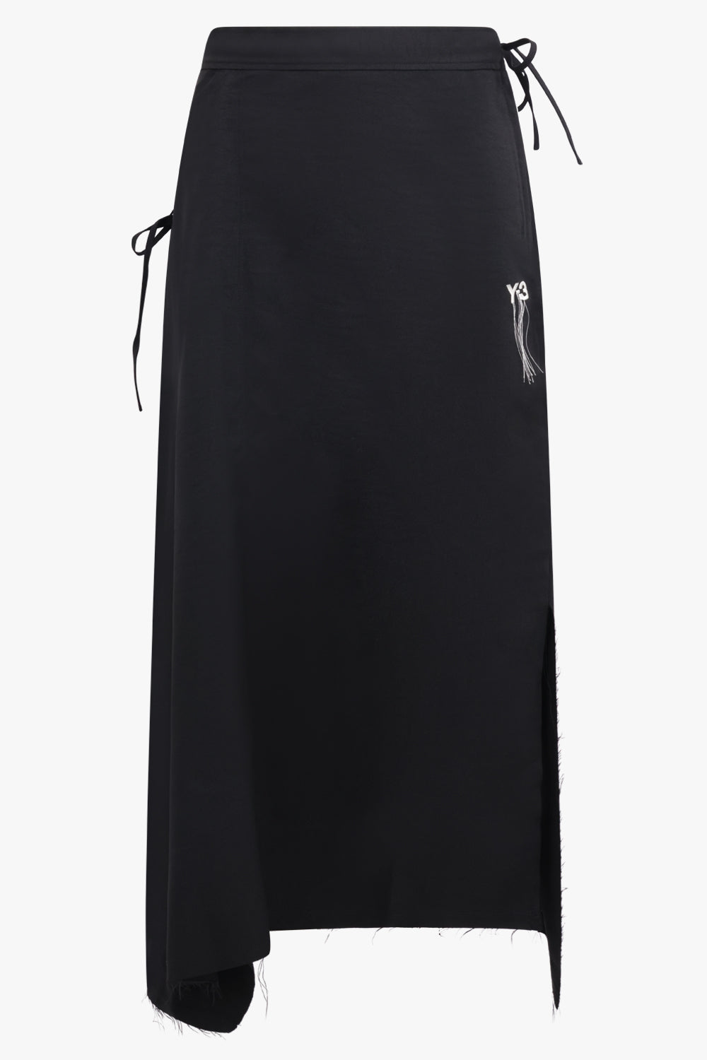 Y-3 RYW Sport Uniform Raw Hem 3-Stripe Skirt | Black