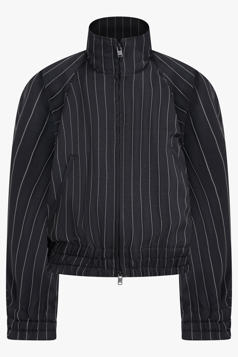 Y-3 RYW Pinstripe Sport Uniform Blouson Jacket | Black