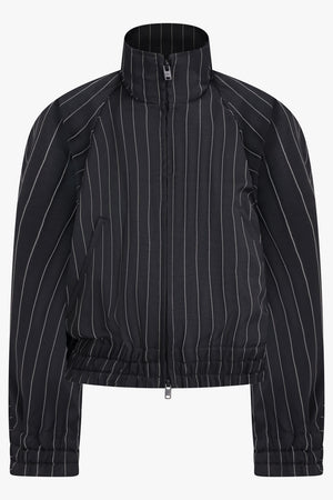 Y-3 RYW Pinstripe Sport Uniform Blouson Jacket | Black