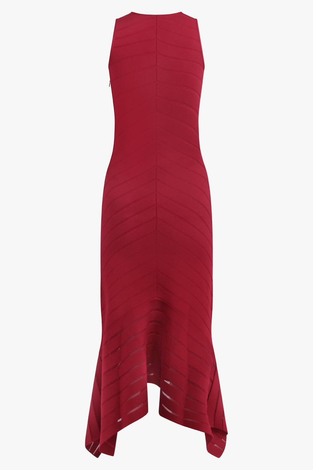 GIVENCHY RTW Herringbone Knit Long Dress | Red Cherry