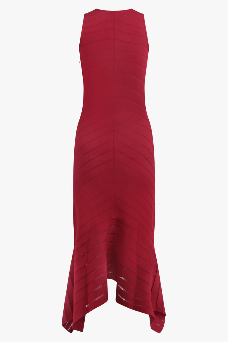 GIVENCHY RTW Herringbone Knit Long Dress | Red Cherry