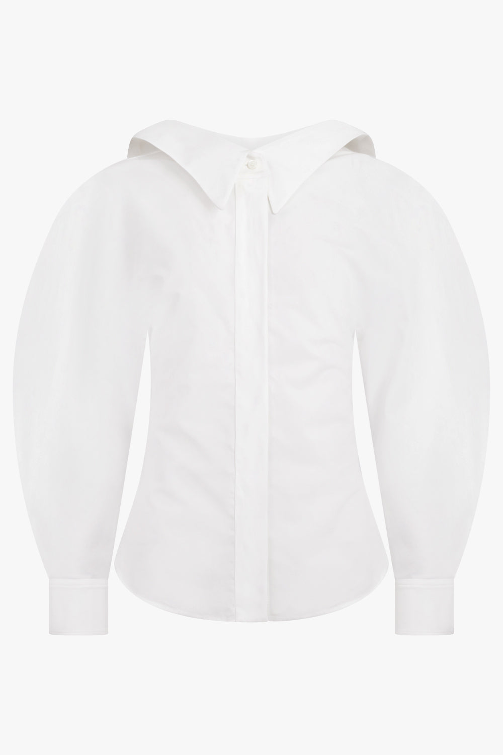 GIVENCHY RTW Slashed Silk Shirt | White