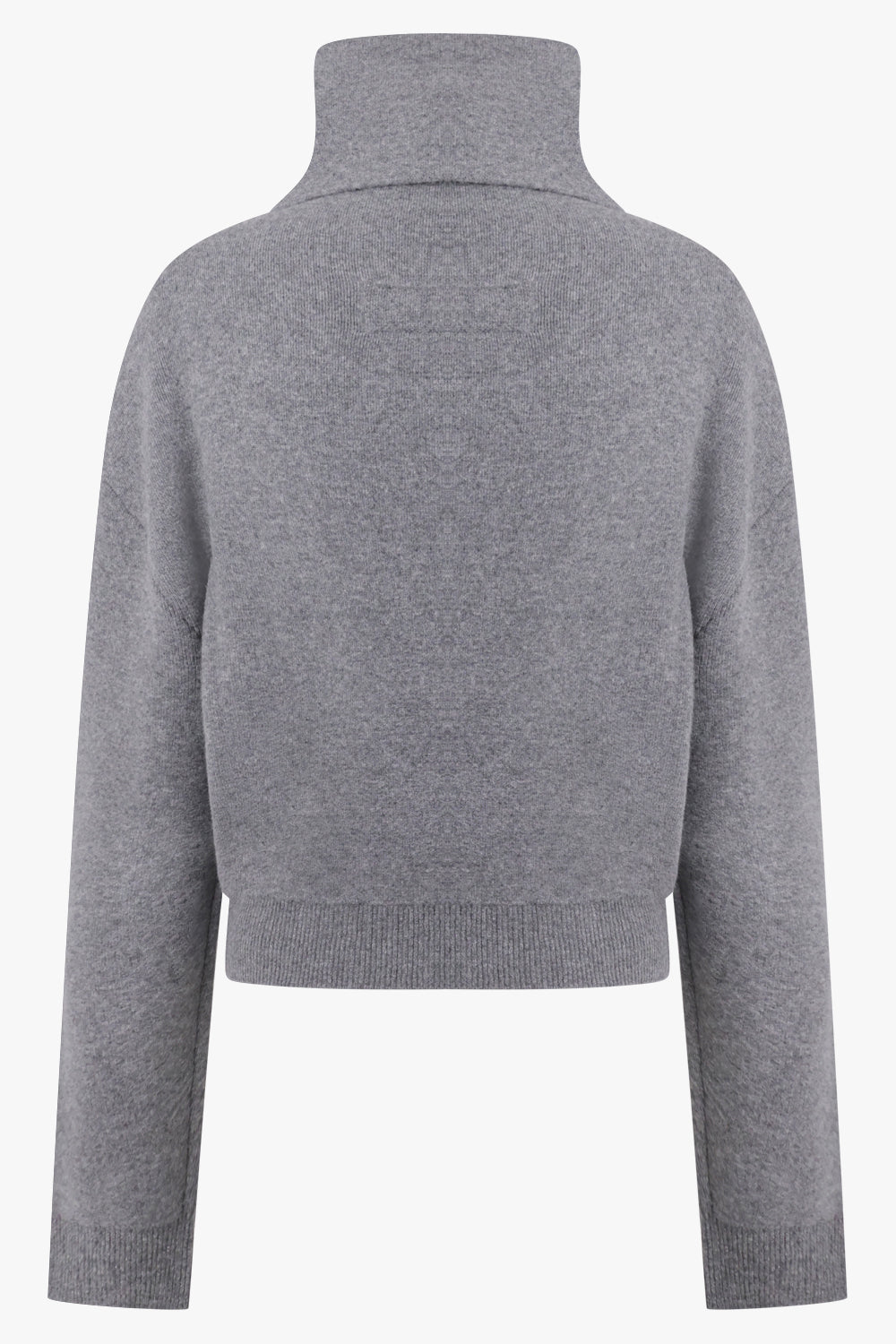 PHOEBE PHILO RTW Funnel Neck Jumper | Melange Grey