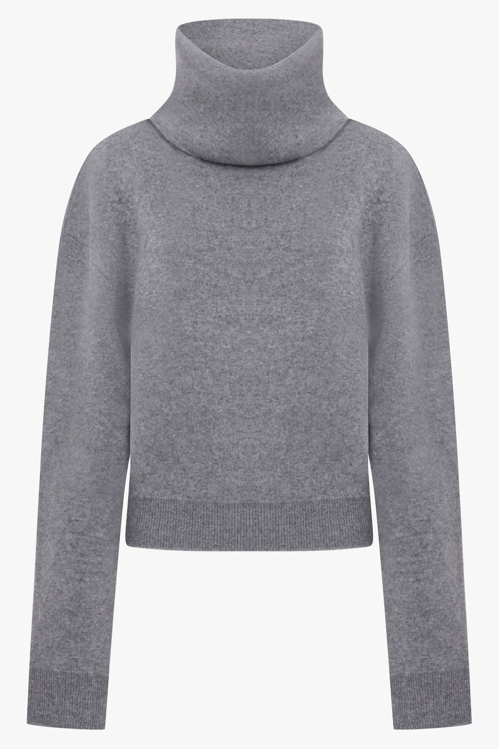 PHOEBE PHILO RTW Funnel Neck Jumper | Melange Grey