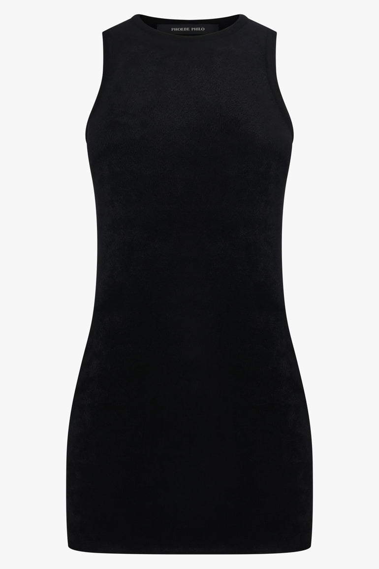 PHOEBE PHILO RTW BLACK / Black / XS Chenille Knit Vest | Black