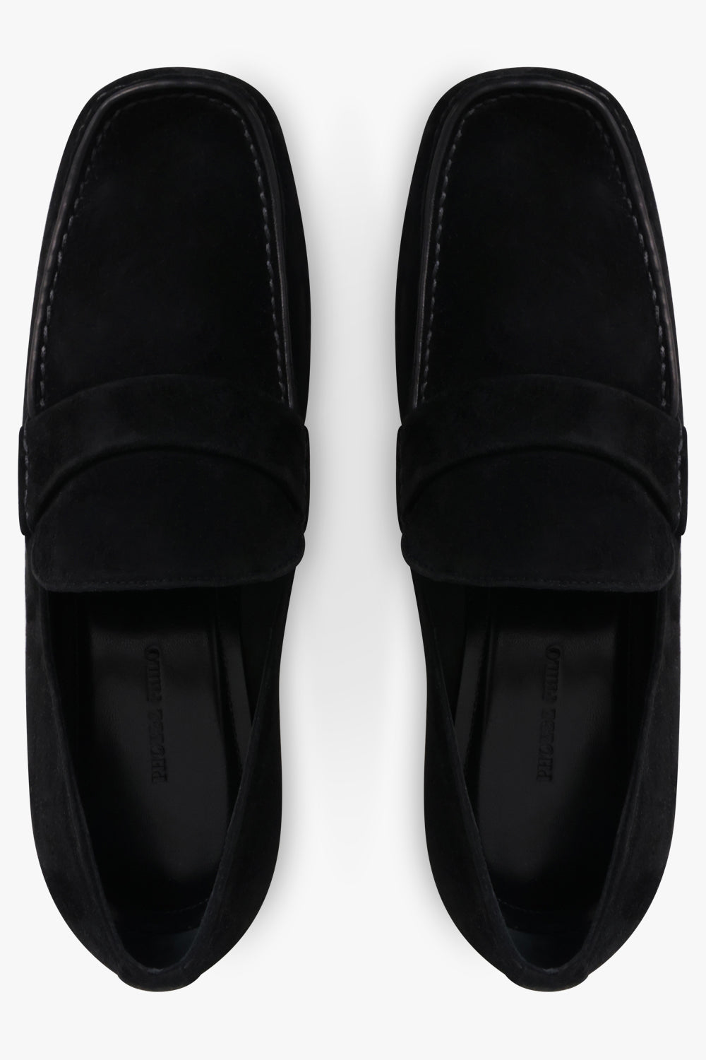 PHOEBE PHILO SHOES Mans 30mm Suede Loafer | Black