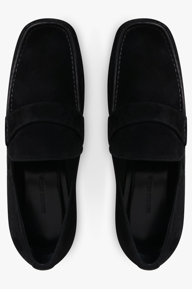 PHOEBE PHILO SHOES Mans 30mm Suede Loafer | Black