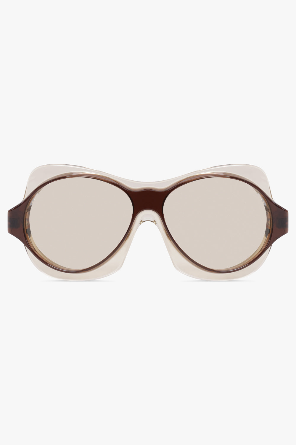 PHOEBE PHILO SHOES BROWN / Cognac Cookie Sunglasses | Cognac