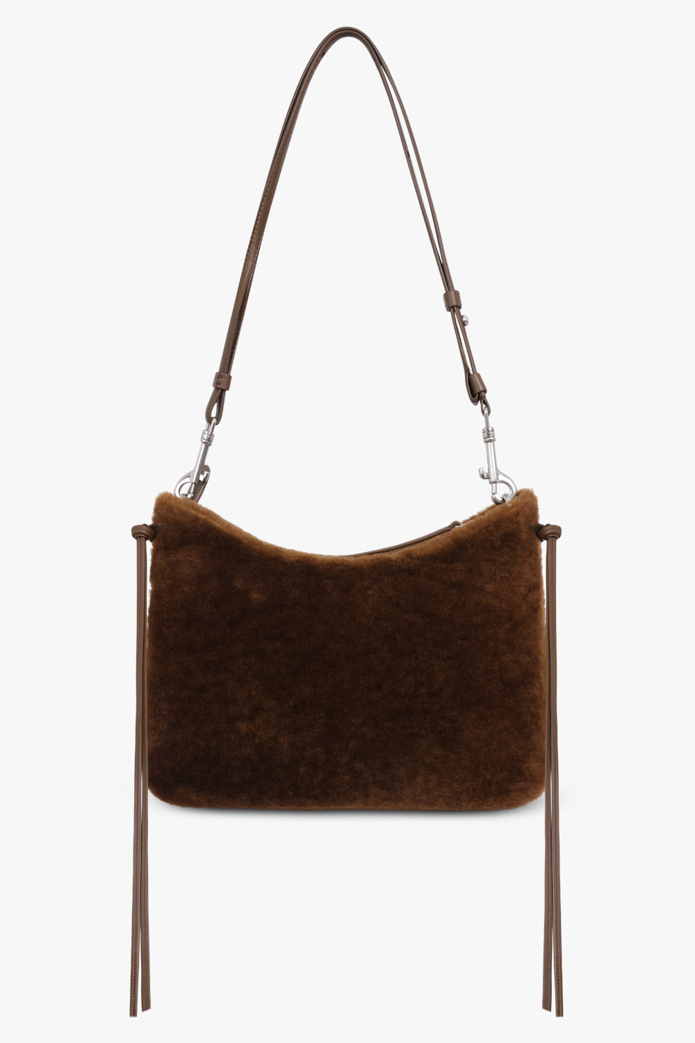 PHOEBE PHILO SHOES BROWN / Green Ginger Gig Shearling Shoulder Bag | Green Ginger