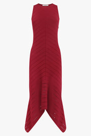 GIVENCHY RTW Herringbone Knit Long Dress | Red Cherry